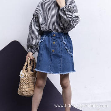 Eur-american Style Comfortable Children Cute Jeans Skirt